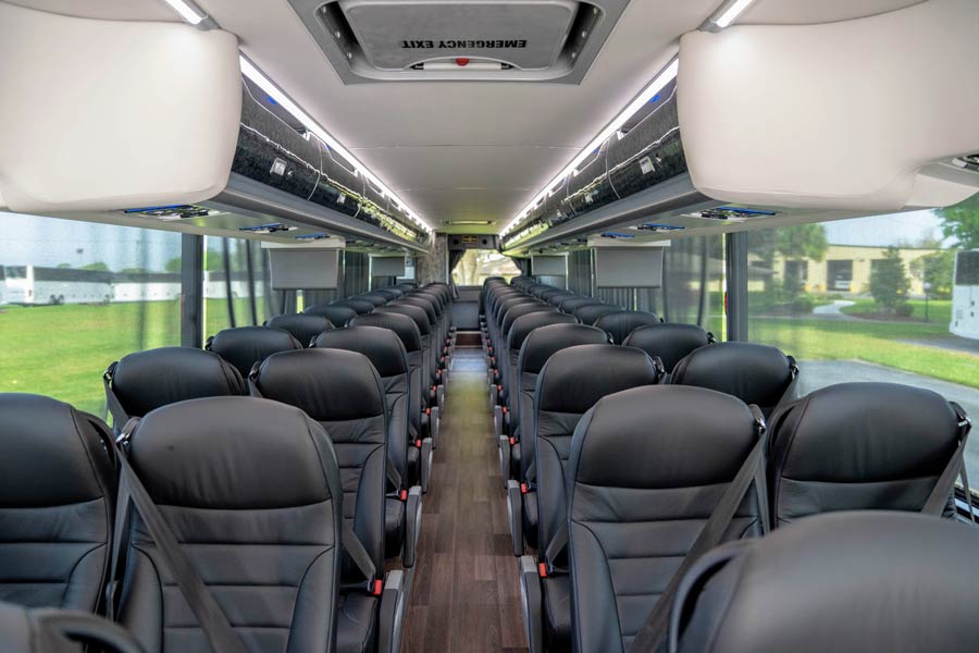 Charter Bus Motor Coach Interior