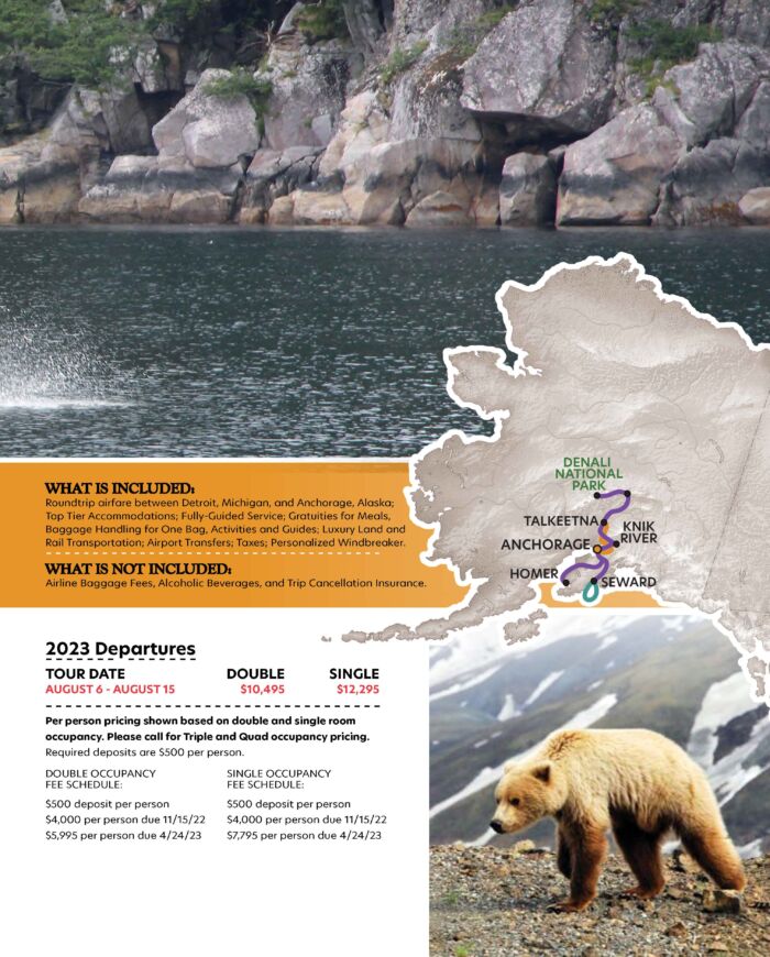 Wild Alaska - Denali, Glaciers & Wildlife: August 6 - 15, 2023 - Image 2